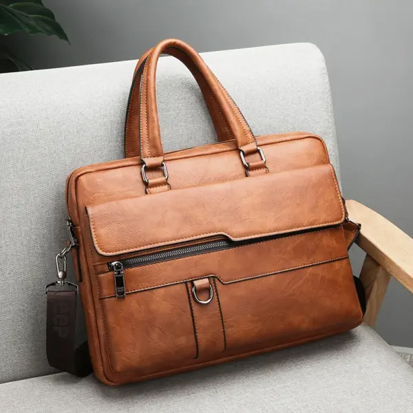 Men's Minimalist Trend Briefcase Large Capacity Office Shoulder Bag Waterproof Business Laptop Handbags Commute Crossbody Bag - AliExpress 1524