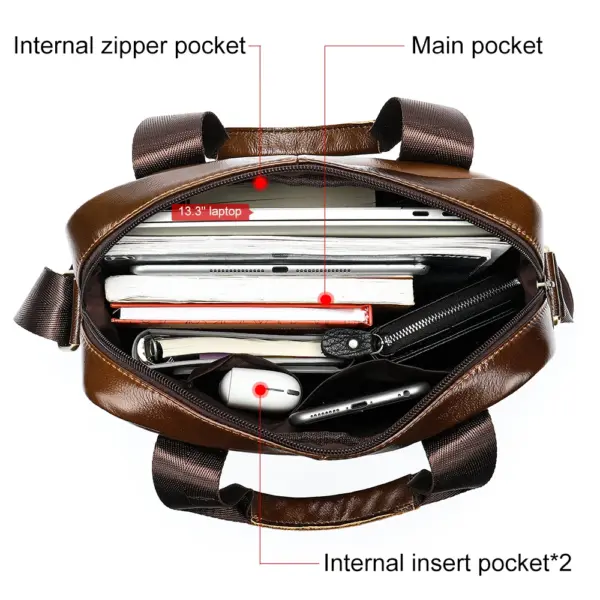 WESTAL Men's Shoulder Bags Genuine Leather Crossbody Messenger Bag For 13.3 Inch Laptop Briefcase Leather Man Handbags 8577 - AliExpress 1524