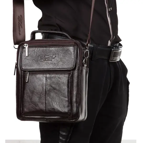 Crossbody Messenger Shoulder Bag for Men Genuine Leather Business Briefcase Casual Cowhide Male Top Handle Tote Handbag Bags - AliExpress 1524