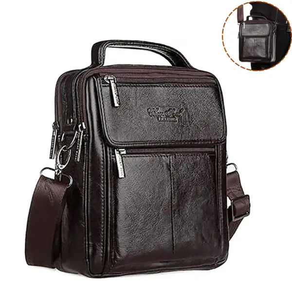 Crossbody Messenger Shoulder Bag for Men Genuine Leather Business Briefcase Casual Cowhide Male Top Handle Tote Handbag Bags - AliExpress 1524