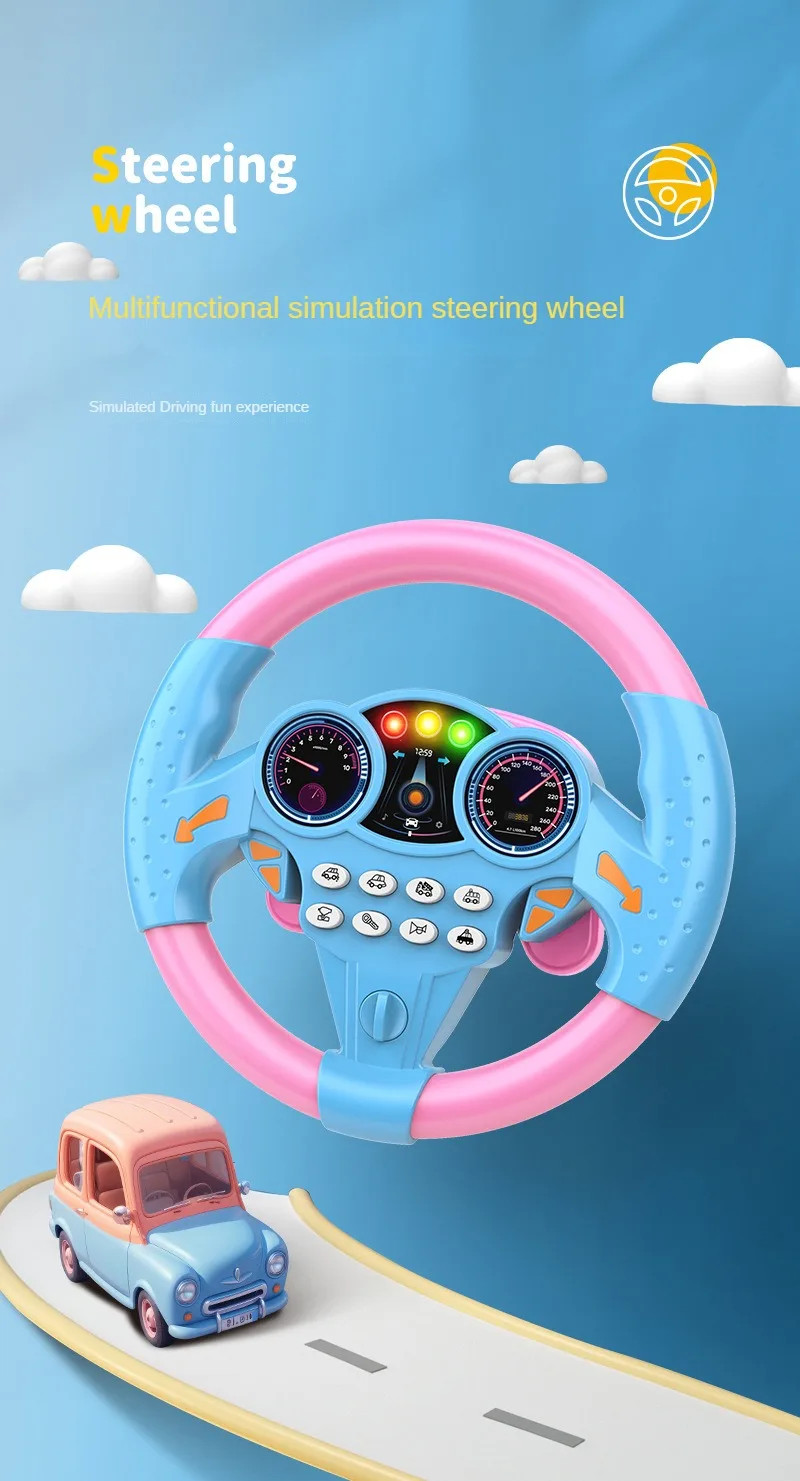 Interactive Steering Wheel Toy for Kids - Steering Wheel