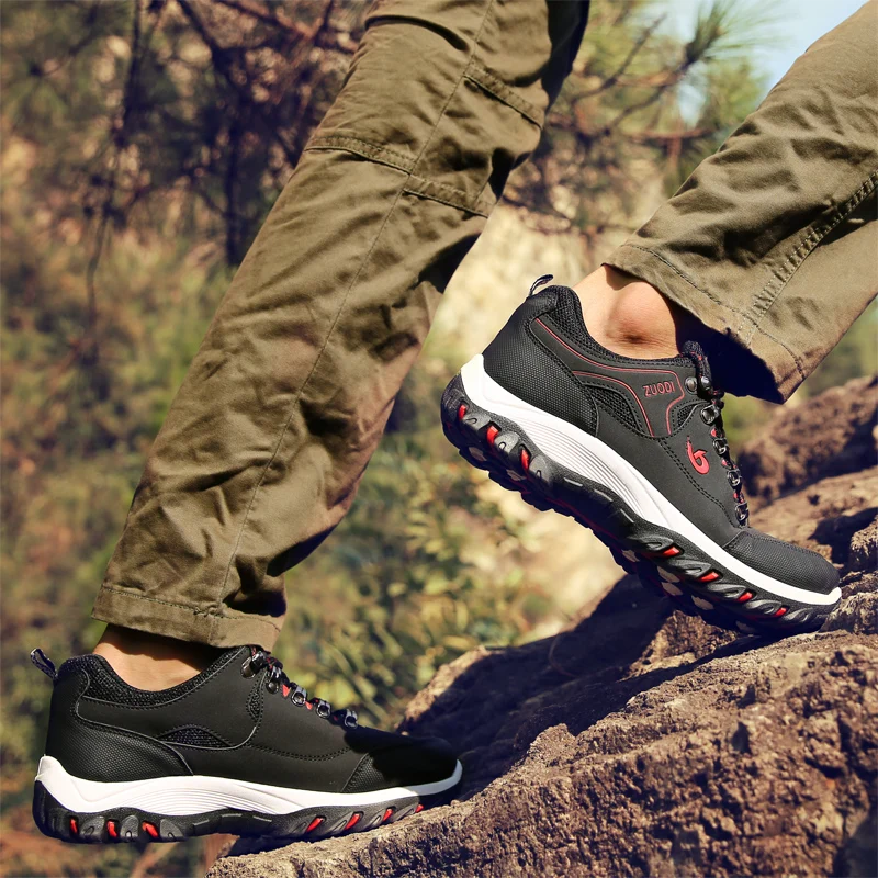 SNORW Men’s Lightweight Walking Shoes wear