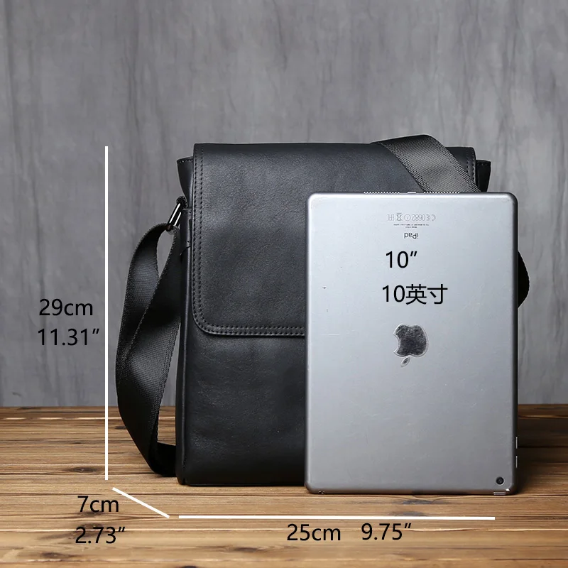 NZPJ D5024 Genuine Leather Men's Shoulder Bag Size NZPJ D5024 Genuine Leather Men's Shoulder Bag Size