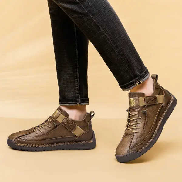 CLOHOO Handmade Men's High-Top Sport Casual Boots Breathable Outdoor Wear with Extended Size Options Classic Ankle Boots - AliExpress 322