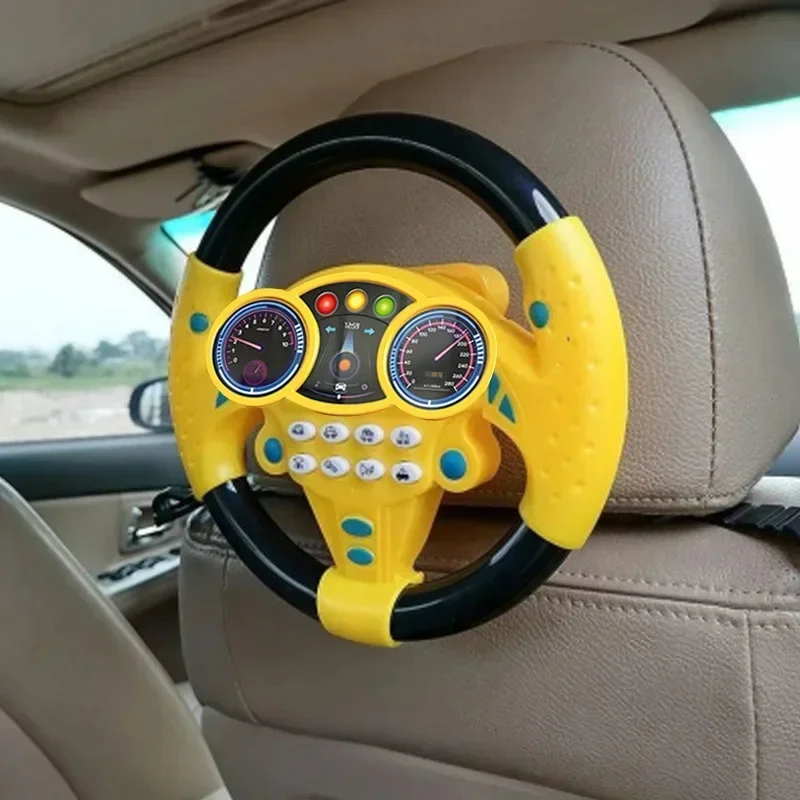 Infant Shining Simulation Steering Wheel Toys Children's Toy Kids Early Education Copilots Stroller Steering Wheel Vocal Toys - AliExpress 26