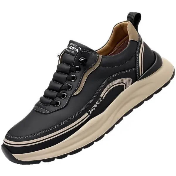 Mens Leather Casual Shoes Slip On Comfortable Breathable Lightweight Non Slip Waterproof Loafers for Wholesale - AliExpress 322