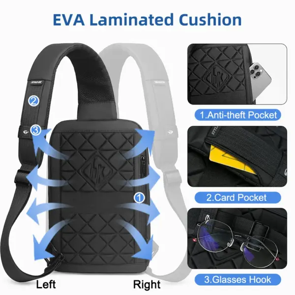 HK Lightweight Shoulder Bag USB Charging Camouflage Crossbody Bag for Men Casual Outdoor Running Sling Bags With Earphone Jack - AliExpress