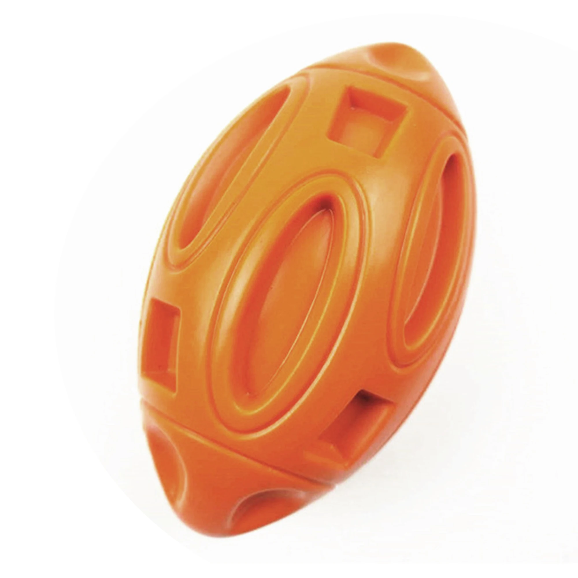 Squeaky Dog Ball for Aggressive Chewers - Orange