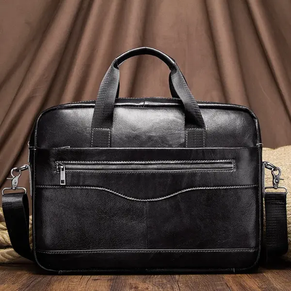 Genuine Leahther Men Briefcase Portable Office Handbag for Laptop Bag High Quality Business Messenger Shoulder Bags Travelling - AliExpress 1524