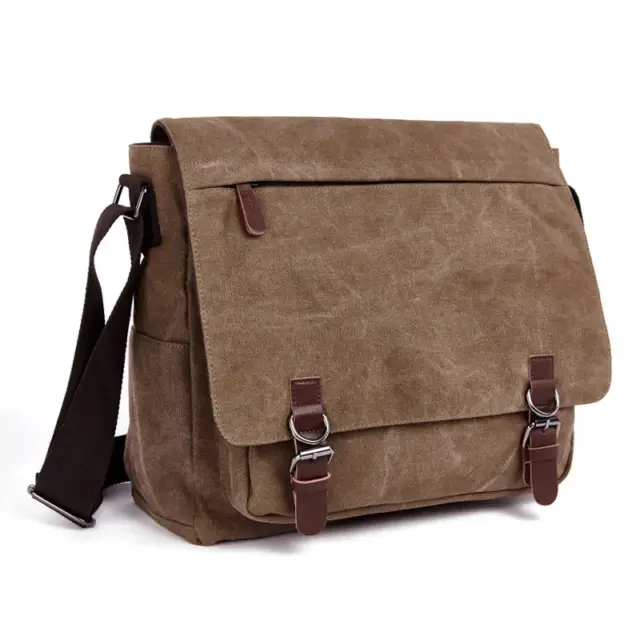 Vintage Bag Canvas Laptop Shoulder Bag Messenger Bag Men Casual Crossbody Bags School Bookbag - AliExpress