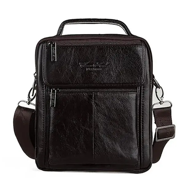 Crossbody Messenger Shoulder Bag for Men Genuine Leather Business Briefcase Casual Cowhide Male Top Handle Tote Handbag Bags - AliExpress 1524