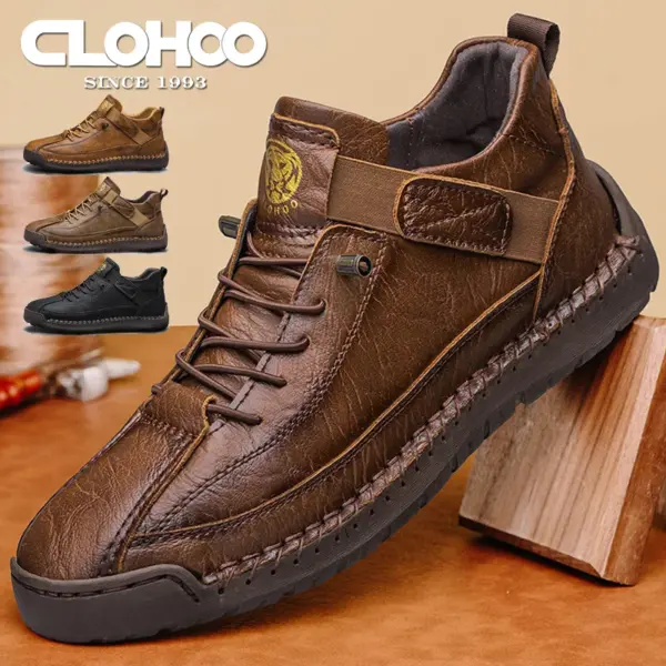 CLOHOO Handmade Men's High-Top Sport Casual Boots Breathable Outdoor Wear with Extended Size Options Classic Ankle Boots - AliExpress 322