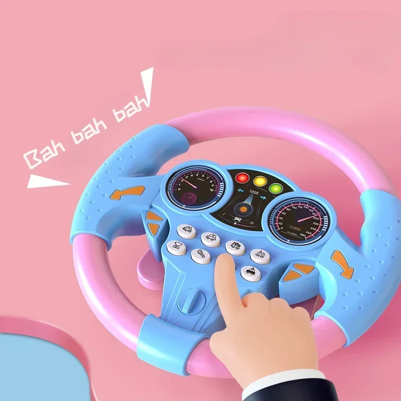 Infant Shining Simulation Steering Wheel Toys Children's Toy Kids Early Education Copilots Stroller Steering Wheel Vocal Toys - AliExpress 26