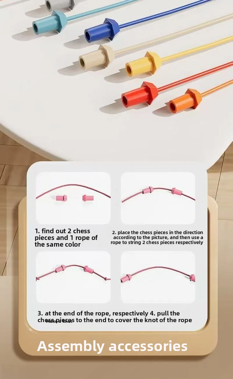 Rope Tangle Challenge Puzzle Game - Assembly Accessories Rope Tangle Challenge Puzzle Game - Assembly Accessories