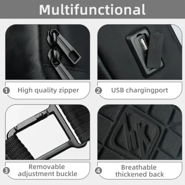 HK Lightweight Shoulder Bag USB Charging Camouflage Crossbody Bag for Men Casual Outdoor Running Sling Bags With Earphone Jack - AliExpress