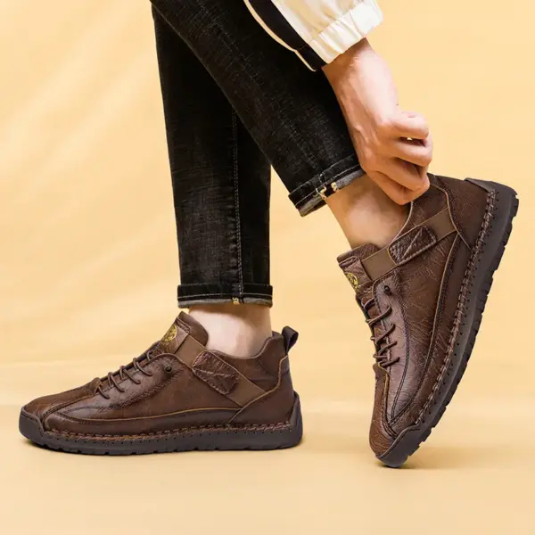 CLOHOO Handmade Men's High-Top Sport Casual Boots Breathable Outdoor Wear with Extended Size Options Classic Ankle Boots - AliExpress 322