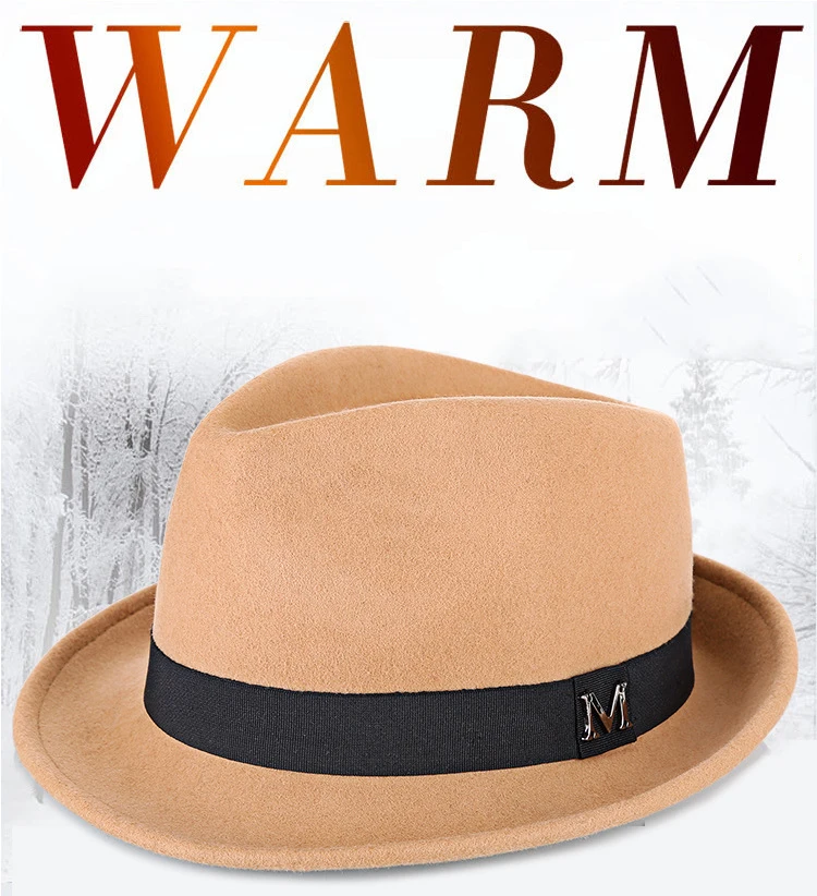 IF IFOND YC003 Men's Wool Fedora Hat IF IFOND YC003 Men's Wool Fedora Hat