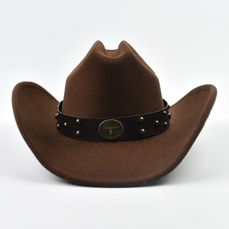 Men Women Vintage Big-edge Western Cowboy Hat Gentleman Cowgirl Jazz Hat Cloche Church Caps - AliExpress