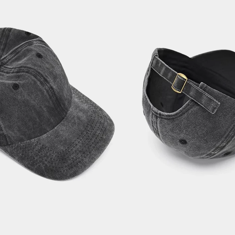 Sunscreen Water Washed MEN'S Baseball Cap with a Small Face, Retro Distressed and Versatile Trendy Duck Tongue Hat, MEN'S Big He - AliExpress 200000297