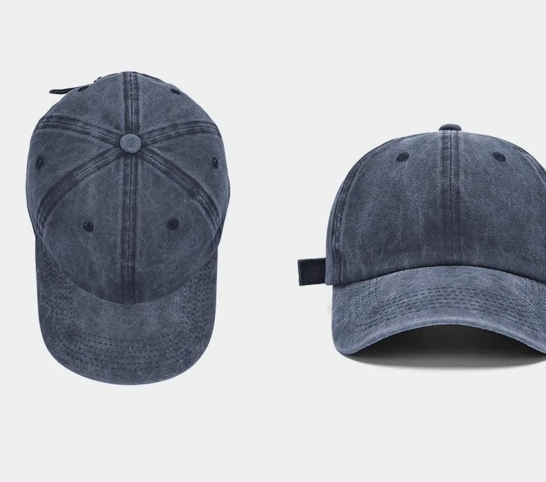 Vintage Washed Baseball Cap - Blue Vintage Washed Baseball Cap - Blue