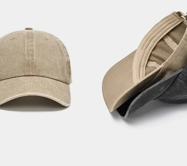 Vintage Washed Baseball Cap - Khaki Vintage Washed Baseball Cap - Khaki