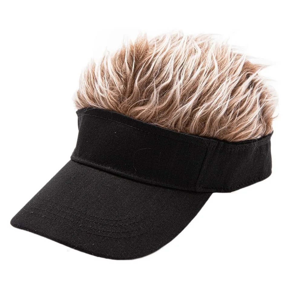 Men Women Baseball Cap With Spiked Hairs Wig Hat Spiked Wigs Casual Unisex Sunshade Adjustable Sun Visor - AliExpress