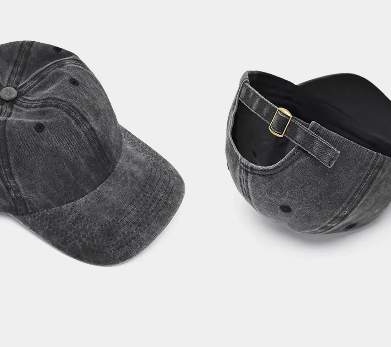 Vintage Washed Baseball Cap - Grey Vintage Washed Baseball Cap - Grey