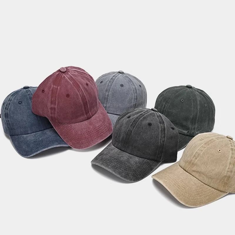 Sunscreen Water Washed MEN'S Baseball Cap with a Small Face, Retro Distressed and Versatile Trendy Duck Tongue Hat, MEN'S Big He - AliExpress 200000297
