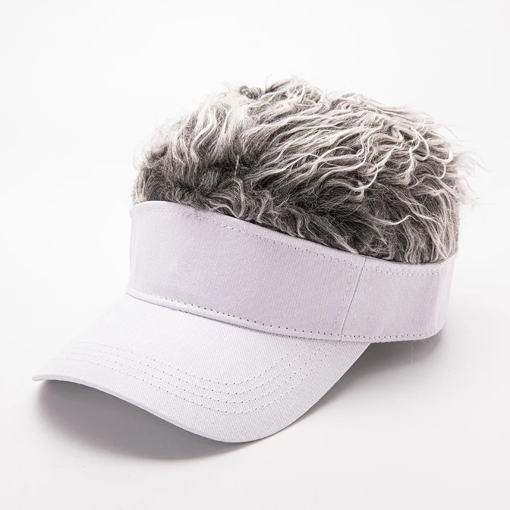 YSJF Spiked Hair Visor Cap for Men & Women YSJF Spiked Hair Visor Cap for Men & Women