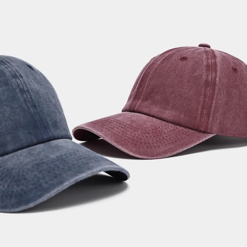 Sunscreen Water Washed MEN'S Baseball Cap with a Small Face, Retro Distressed and Versatile Trendy Duck Tongue Hat, MEN'S Big He - AliExpress 200000297